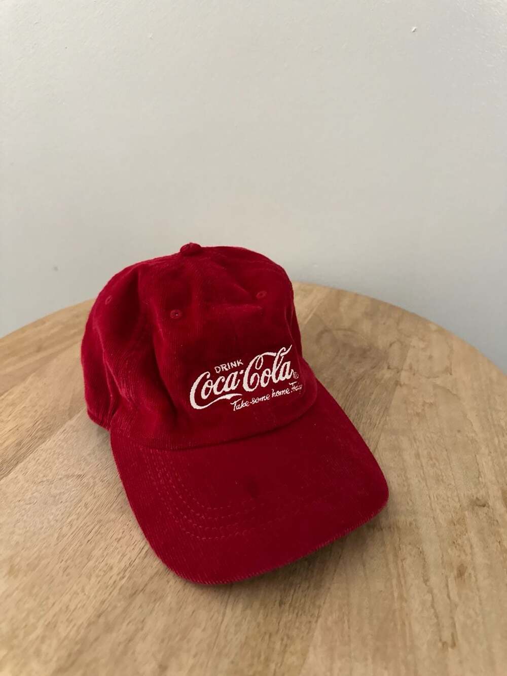Lucky Brand Coca-Cola Red Corduroy Baseball Cap